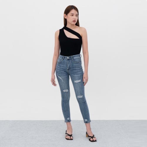 produk vierlin Jeans 1219 - HW SKINNY JEANS IMPORT WANITA