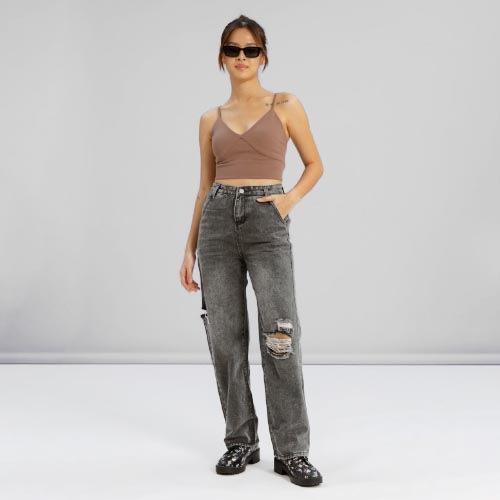 produk vierlin Jeans 2778 - HW BAGGY RIPPED JEANS VIERLINN