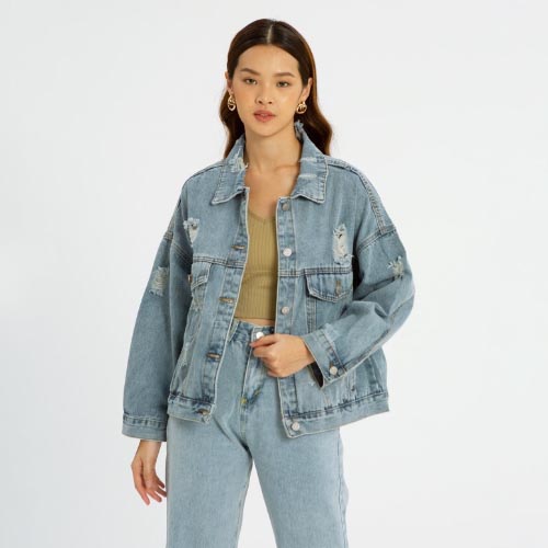 produk vierlin Jacket 302 - OVERSIZED DENIM JACKET