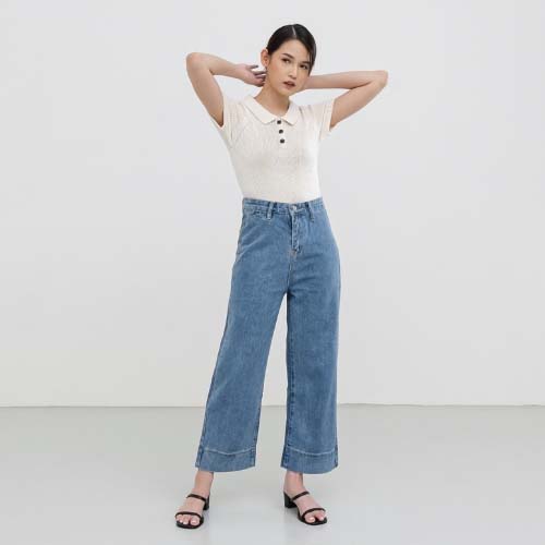 produk vierlin Jeans 618 - HIGHWAIST KULOT JEANS
