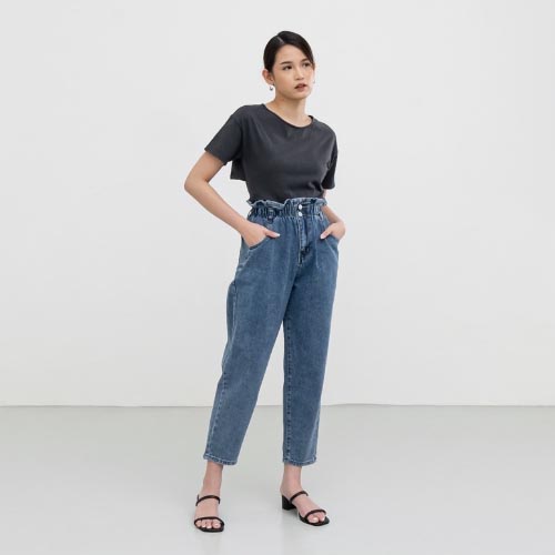 produk vierlin Jeans 62961 - HIGHWAIST BOYFRIEND JEANS