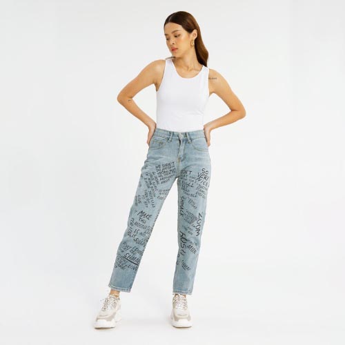 produk vierlin Jeans 7295 - HIGHWAIST BOYFRIEND JEANS