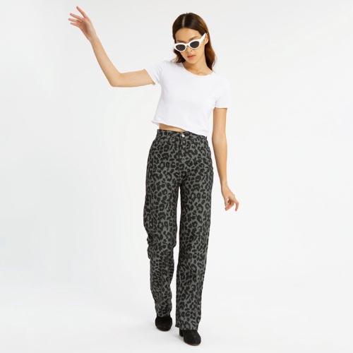 produk vierlin Jeans 7896 - HIGHWAIST LEOPARD PATTERN JEANS