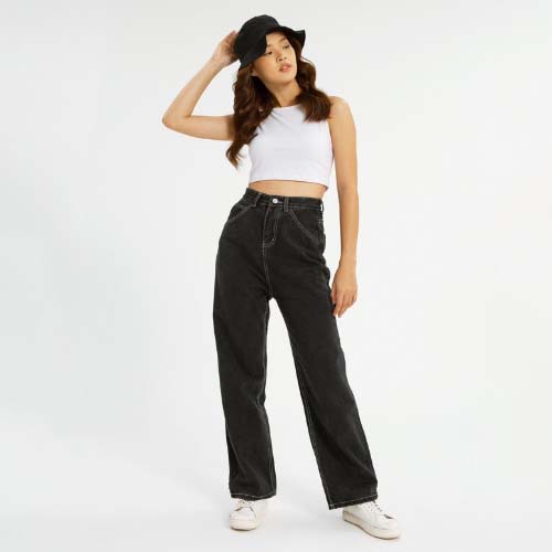 produk vierlin Jeans 8803 - HIGHWAIST BAGGY JEANS