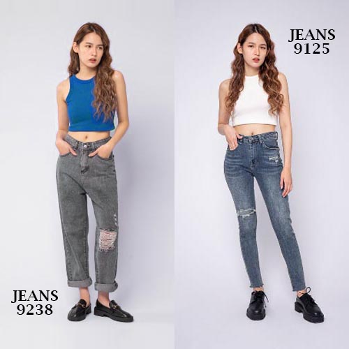 produk vierlin Jeans 9238 - HIGH WAIST JEANS SOBEK RIPPED produk vierlin Jeans 9238 - HIGH WAIST JEANS SOBEK RIPPED