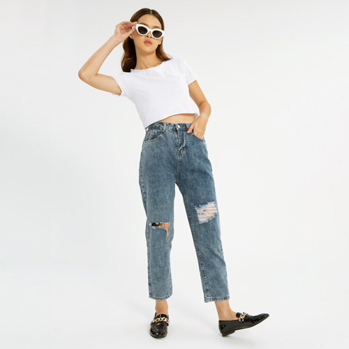 produk vierlin-Jeans 5510 - HIGHWAIST RIPPED JEANS