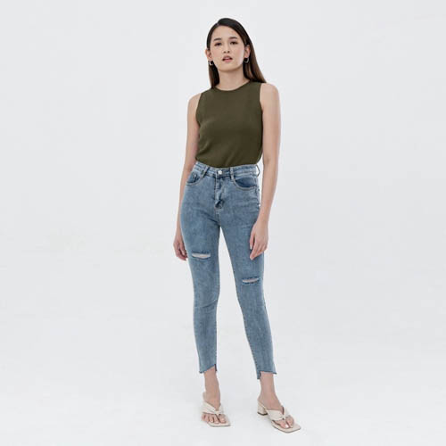 produk vierlin-Jeans 6010 - HIGHWAIST SKINNY RIPPED JEANS