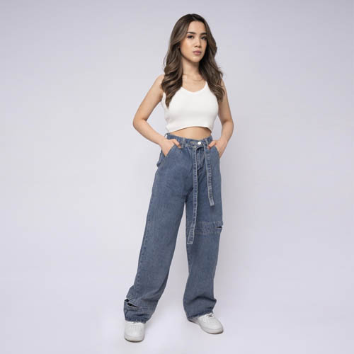produk vierlin-Jeans 8805 - HIGHWAIST BAGGY JEANS
