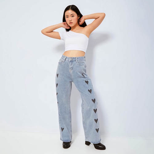 produk vierlin-Recovered Jeans 8809 - HIGHWAIST BAGGY JEANS