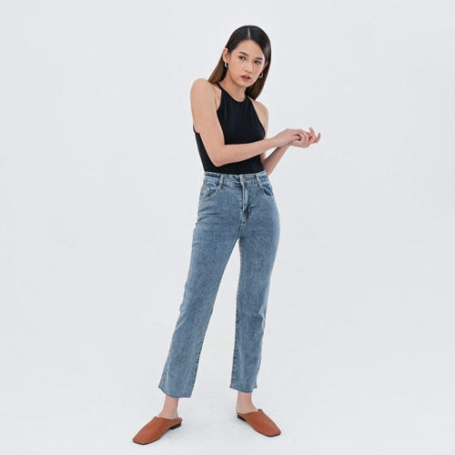 produk vierlin-Jeans 2597 - HIGHWAIST STRAIGHT CUT JEANS