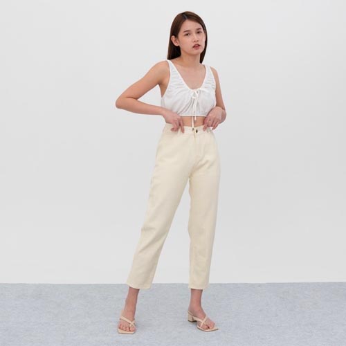 produk vierlin-Jeans 268 - HIGHWAIST KREM JEANS