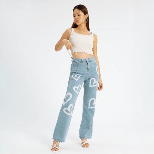 produk vierlin-Jeans 2772 - HIGHWAIST LOOSE JEANS