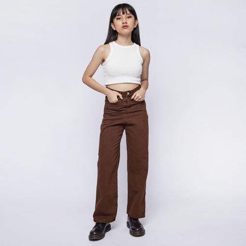 produk vierlin-Jeans 383 - HIGHWAIST BROWN LOOSE JEANS