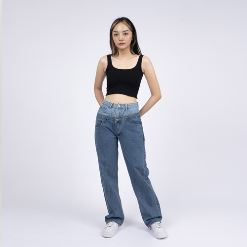 produk vierlin-Jeans 5338 – HIGHWAIST LOOSE JEANS