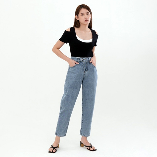 produk vierlin-Jeans 5522 - HIGHWAIST BOYFRIEND JEANS