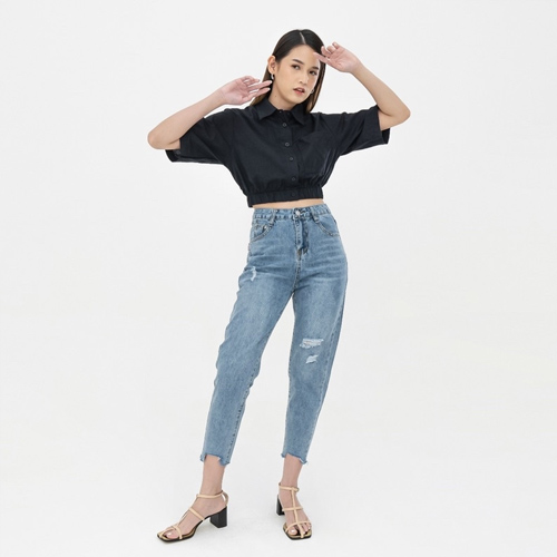 produk vierlin-Jeans 63 - HIGHWAIST BOYFRIEND JEANS