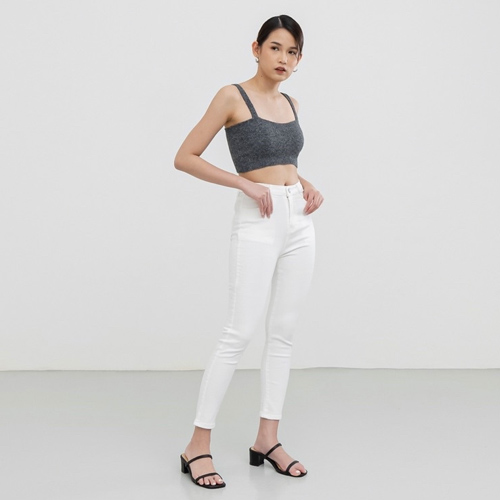 produk vierlin-Jeans 8850 - HIGHWAIST SKINNY WHITE JEANS