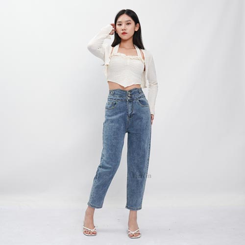 produk vierlin-Jeans 9172 - HIGHWAIST STRECHT BOYFRIEND JEANS