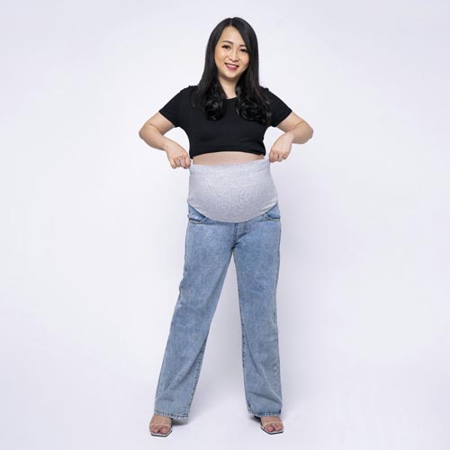 produk vierlin-Jeans 2708 - MATERNITY BAGGY JEANS