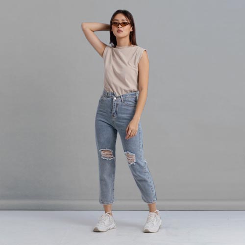 produk vierlin-Jeans 3000 - HIGHWAIST RIPPED JEANS