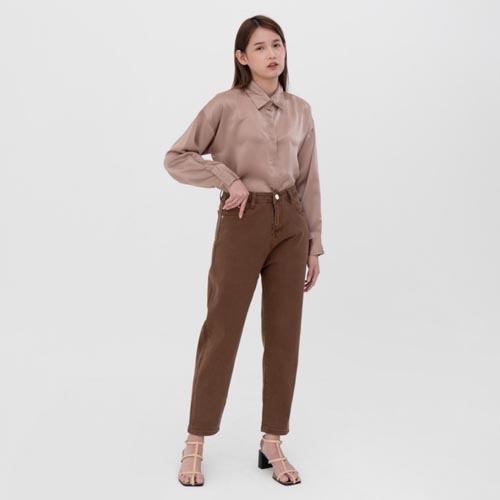 produk vierlin-Jeans 3500 - HIGHWAIST BROWN JEANS