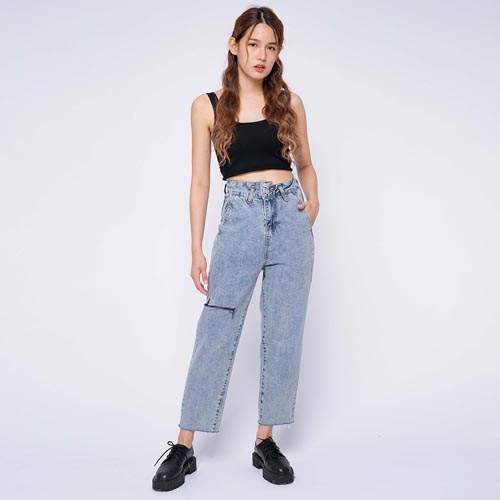 produk vierlin-Jeans 60763 - HIGHWAIST BOYFRIEND JEANS