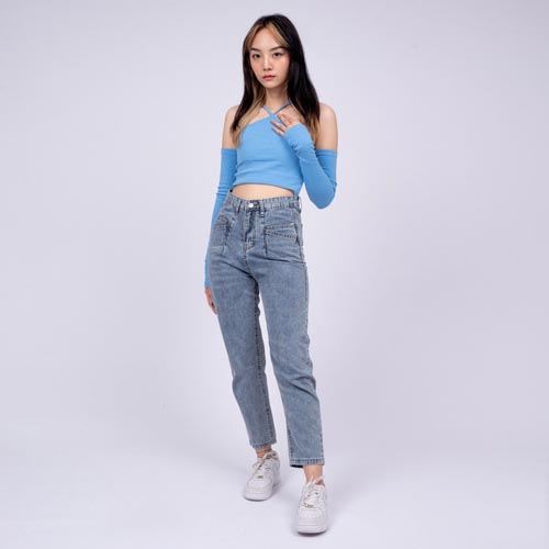 produk vierlin-Jeans 6612 - HIGHWAIST BOYFRIEND JEANS