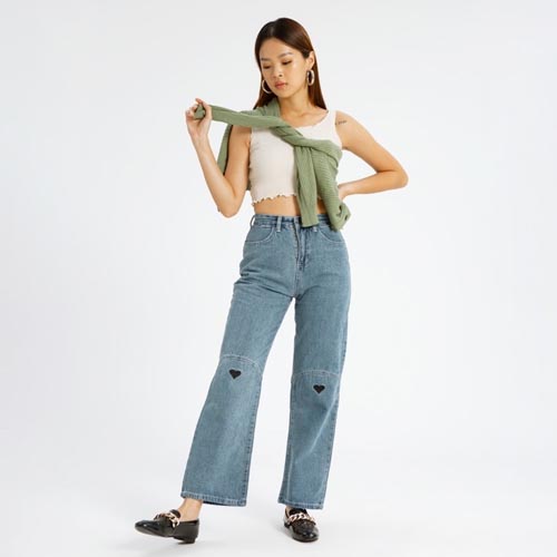 produk vierlin-Jeans 73880 – HIGHWAIST LOOSE JEANS