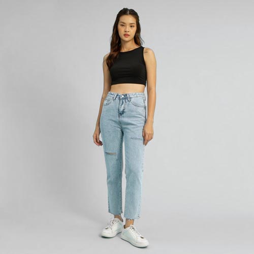 produk vierlin-Jeans 8021 - HIGHWAIST RIPPED JEANS